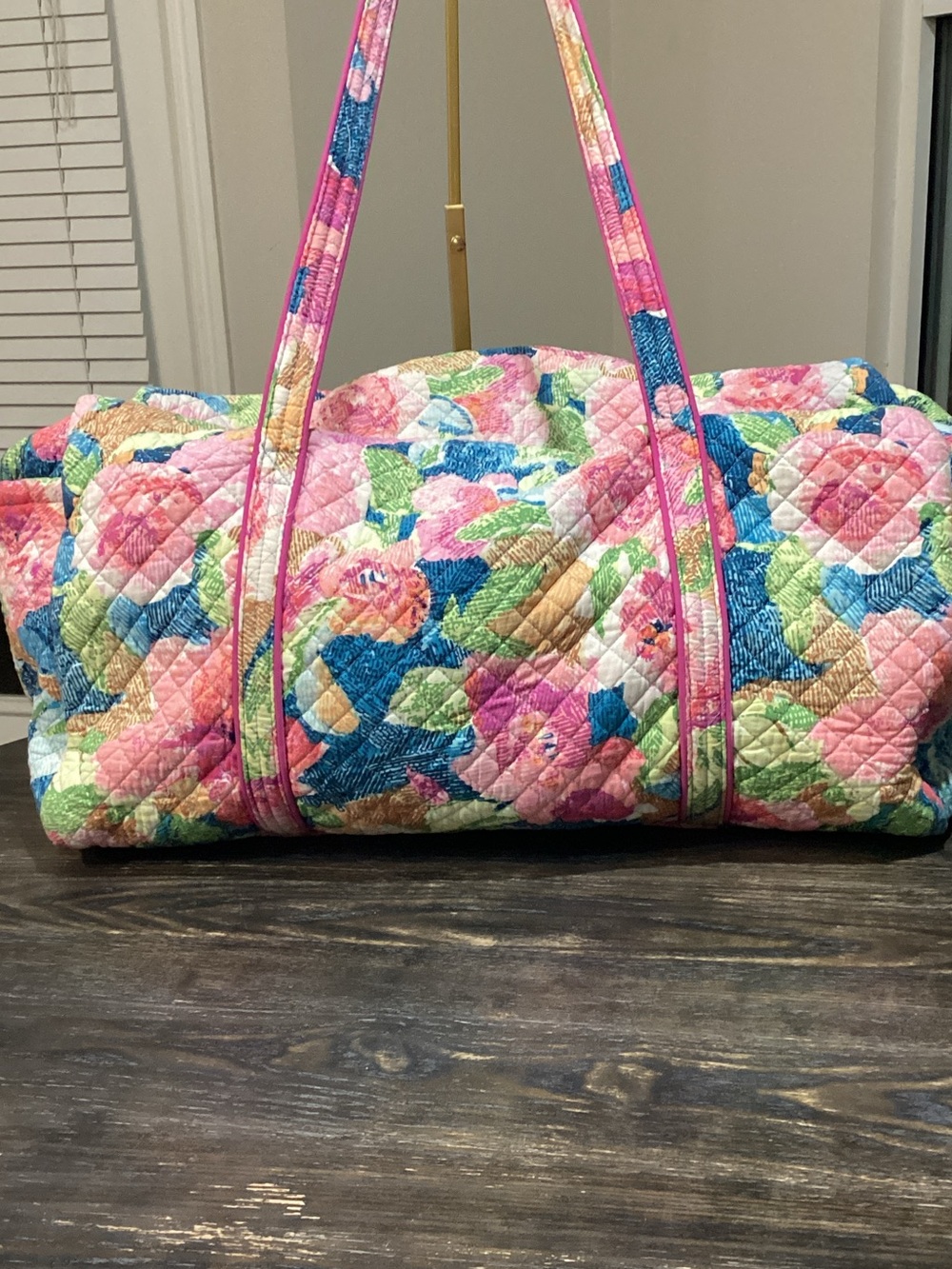 Vera Bradley Superbloom Quilted Original Large Travel Duffel - Picture 3 of 11